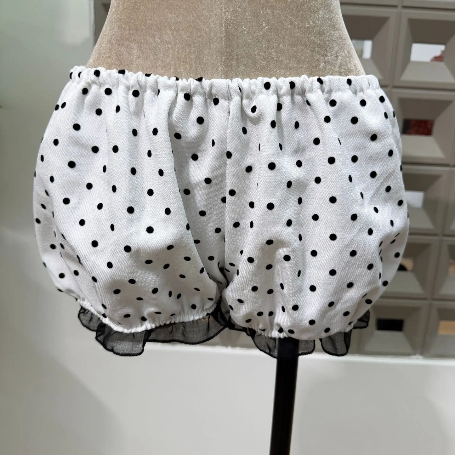 Women Strapless Backless Polka Dot Bow A Line Dress Party Birthday Evening Ball Gowns Nightclub Show Wear Fashion Vestido