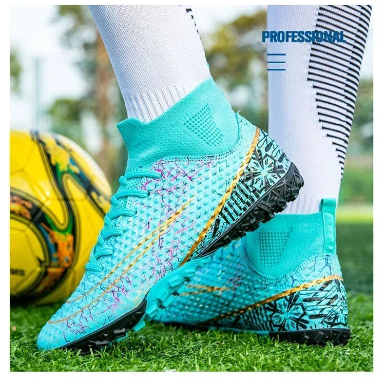 Refreshing Breathable Feet Children's Non-slip Fashion Casual Sports Shoe Youth Soccer Shoes Indoor Outdoor Grass Training Shoes