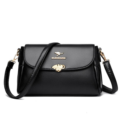 Women Bag Fashion Shoulder Bag Quality PU Leather Elegant Flap Retro Female Messenger Classic Multiple Pockets Crossbody Handbag