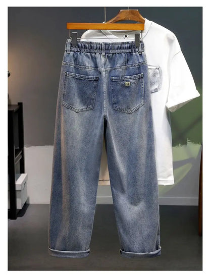 Calça Jeans Masculina Solta Reta 2026 Novo Estilo Casual Confortável Calça Jeans Masculina Moderna Moda Masculina