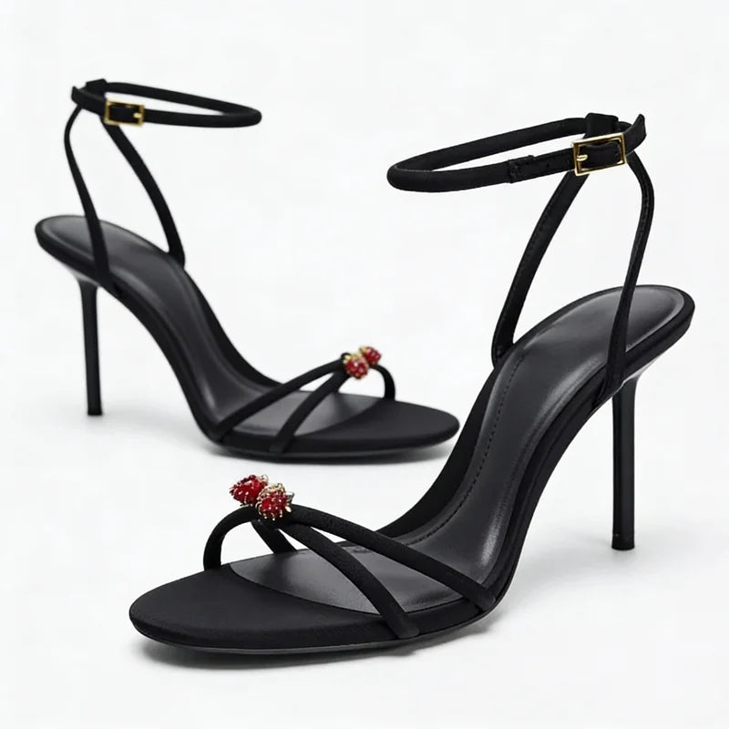 Sexy Brand Thin High Heels Women Summer New Fashion Designer Sandals Ladies Pumps Ankle Strap Elegant Banquet Party Shoes Female