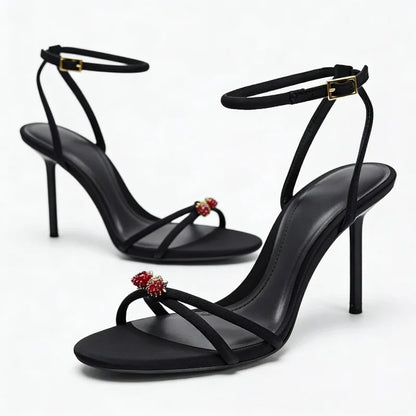 Sexy Brand Thin High Heels Women Summer New Fashion Designer Sandals Ladies Pumps Ankle Strap Elegant Banquet Party Shoes Female