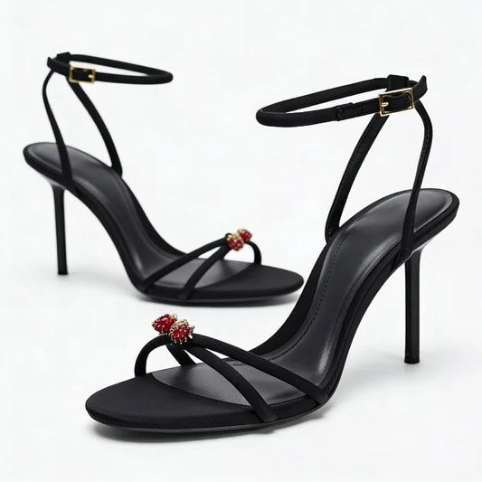 Sexy Brand Thin High Heels Women Summer New Fashion Designer Sandals Ladies Pumps Ankle Strap Elegant Banquet Party Shoes Female
