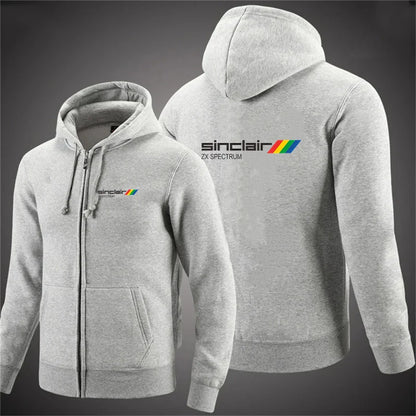New Men's Fashion Sinclair Zx Spectrum Hoodies Long Sleeve Zipper Hoodie Hooded Fleece Sweatshirts Casual Sports Men Clothing