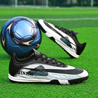 New Men Football Boots Outdoor Non Slip Match Boys Breathable Soccer Shoes Sport Adult Cleats Training Long Spikes Comfortable