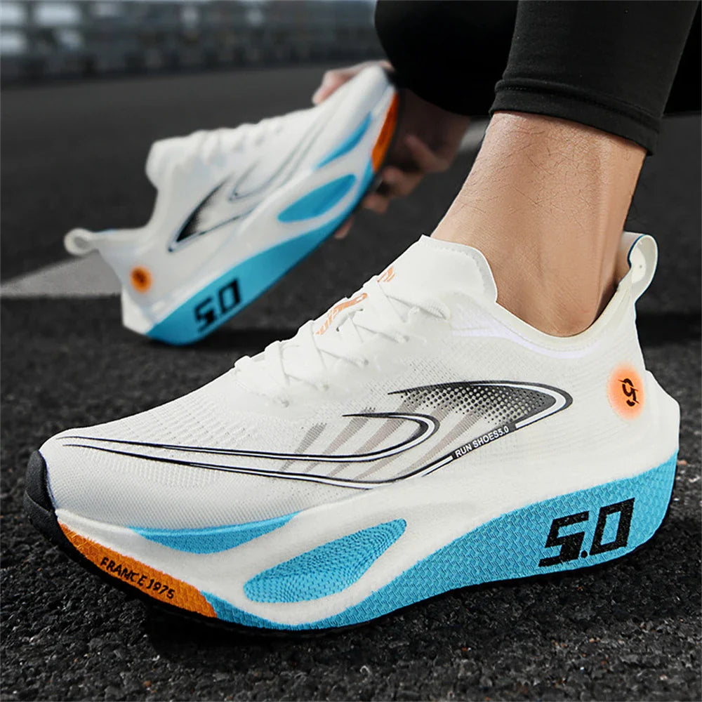 Men's Lightweight Breathable Mesh Training Running Shoes - Non-Slip, Casual Athletic Sneakers for Outdoor Sports & Jogging