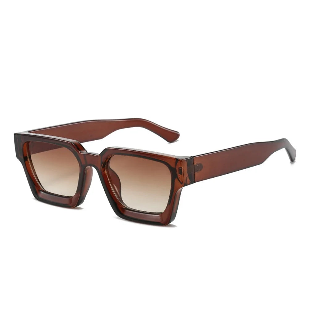 Men Square Frame Sunglasses 2025 Luxury Brand Designer Sun Glasses Retro Trendy Shades UV400 Unisex Women Glasses New