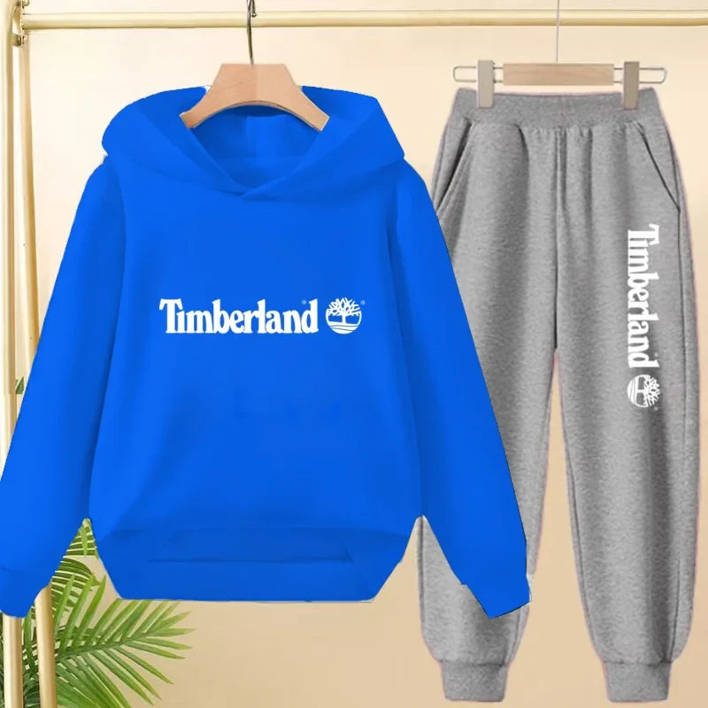 Children Clothing Autumn Winter Hoodie Coat Sweatshirt Top+Trousers Boys Girls Toddler 3-12Yrs Casual Kids Charming Pullover Set
