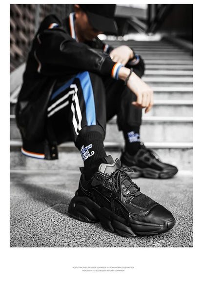 Men Sneakers Hidden Heels Elevator Shoes Plus Size 45 46 Heightening Shoes For Men Fashion Breathable 8cm 6cm Sports Taller Shoe