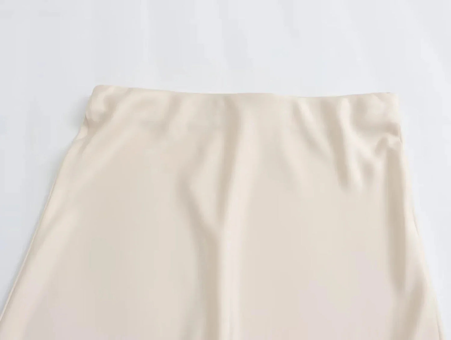 2024 Y2K Casual Women Long Skirt Spring Elastic High Waisted A-Line Casual Female Satin Skirts High Street Lady Skirts