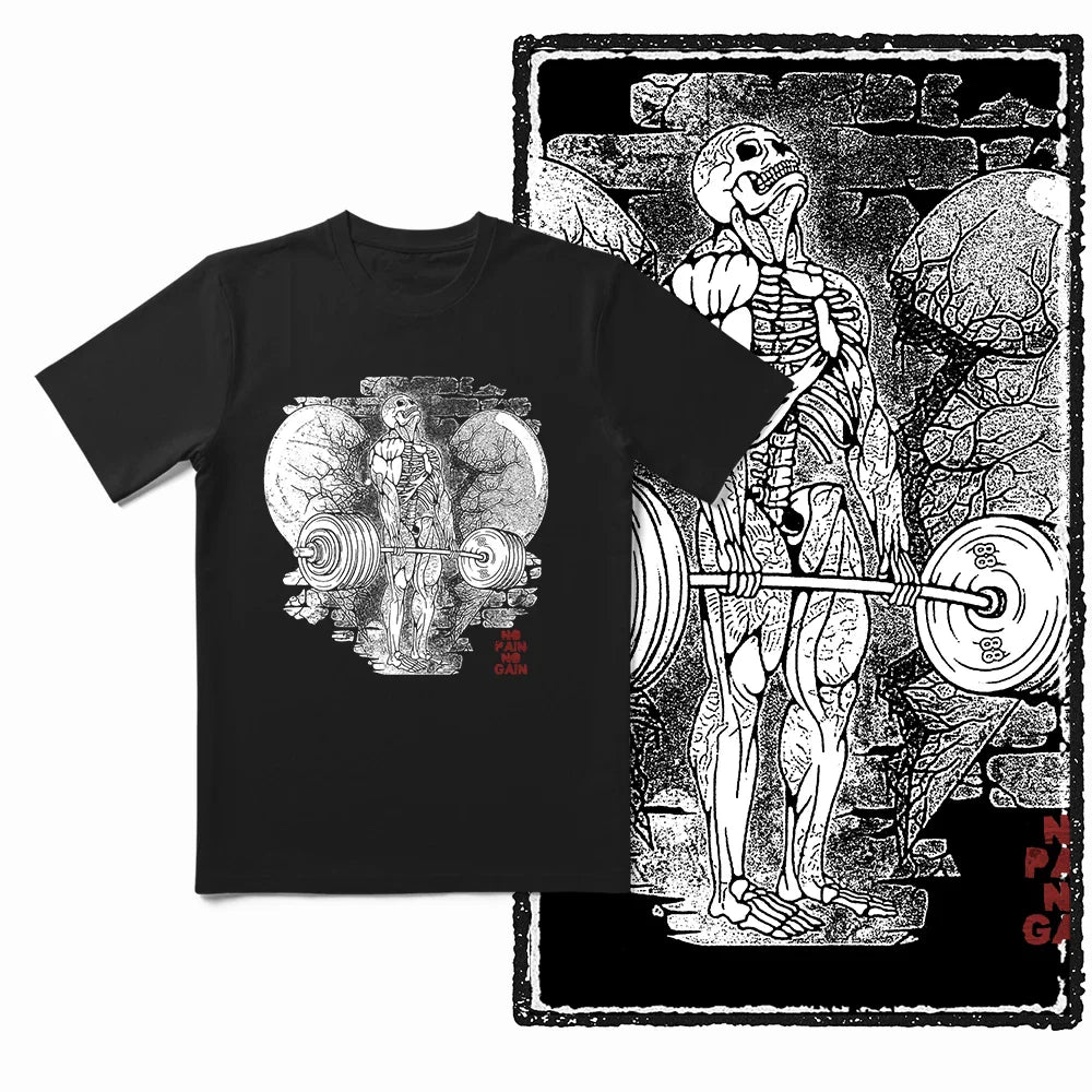 Coolmind YG Body building gym Cotton Exclusive Graphic Men T shirt for men cotton Big Size Cool BLACK men's novelty tee shirt
