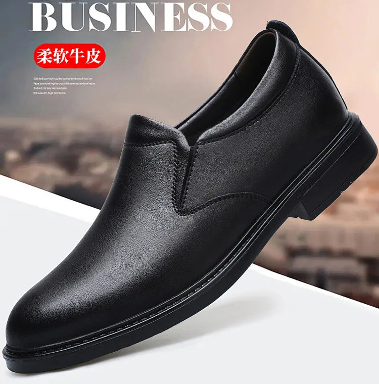Height Increasing Shoes for Men 6cm 8cm Invisible Elevator Leather Casual Shoes Leathe Zapatillas De Hombre Large-sized Shoes