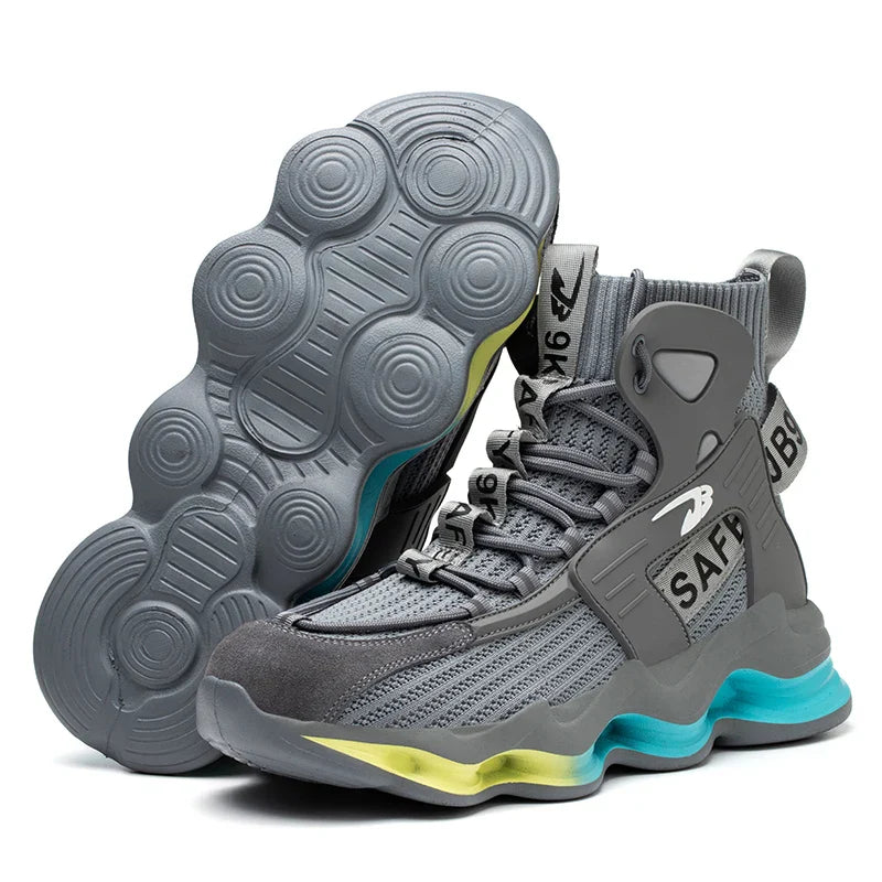 Men Work Safety Shoes Anti-puncture Working Sneakers Male Indestructible Work Shoes Steel Toe Lightweight Men Shoes Safety Boots
