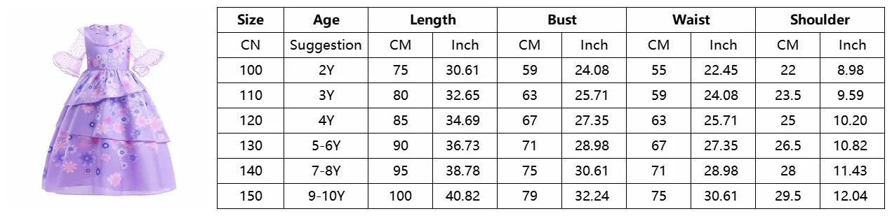 Isabella Charm Dress Girl Princess Dress Fantasy Party Kid Clothes Halloween Christmas Birthday Party Outfits