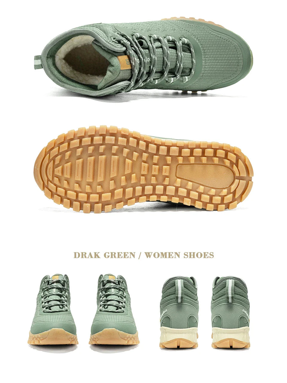 Winter Women Sneakers New Casual Waterproof Plush Warm Snow Boots Female Outdoor Non-Slip Lace up Walking Shoes ﻿