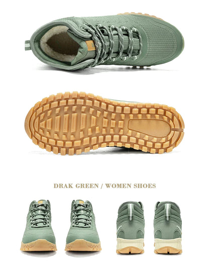 Winter Women Sneakers Plush Warm Snow Boots Non-Slip Waterproof Shoes Women Outdoor Boots Walking Shoes