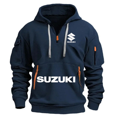 men's hoodie, casual outdoor sports hoodie and a warm motorcycle sweatshirt for autumn and winter