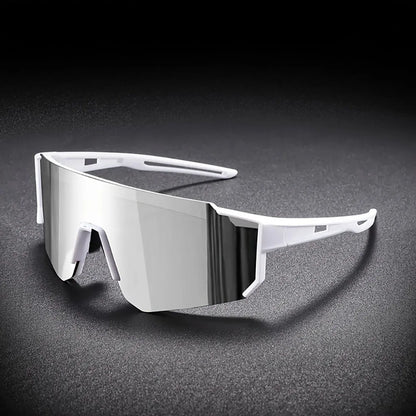 Men's Oversized Cycling Sunglasses Eyewear Bicycle Goggles Windproof Glasses Polarized Lens Road Riding Bike