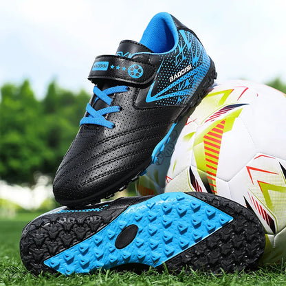 New Children Soccer Boots Sports Society Field Boy Football Shoes Futsal Fast Indoor Sneaker Original Ankle Cleats Football Boot