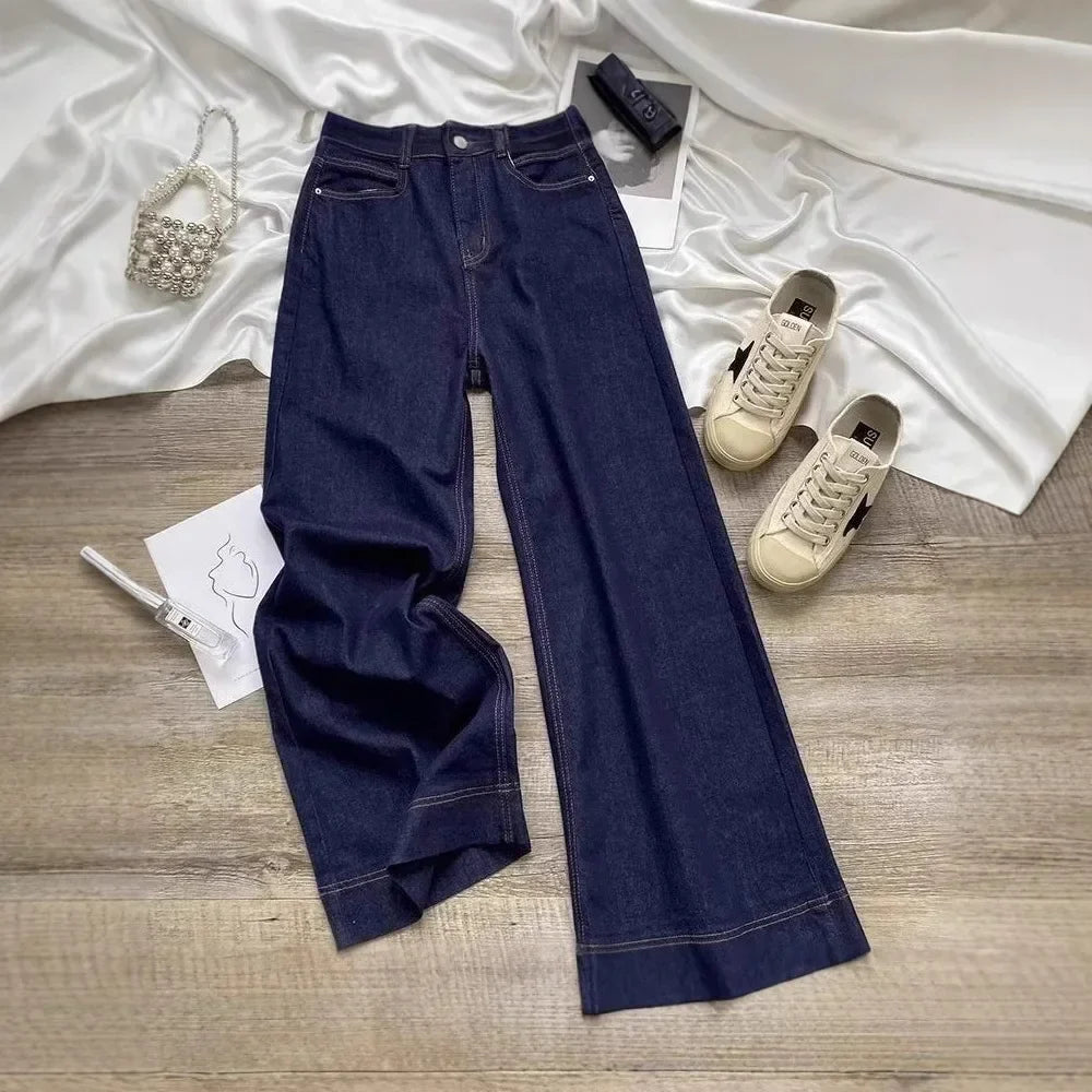 High Waist Wide Leg Jeans Women's Denim Pants