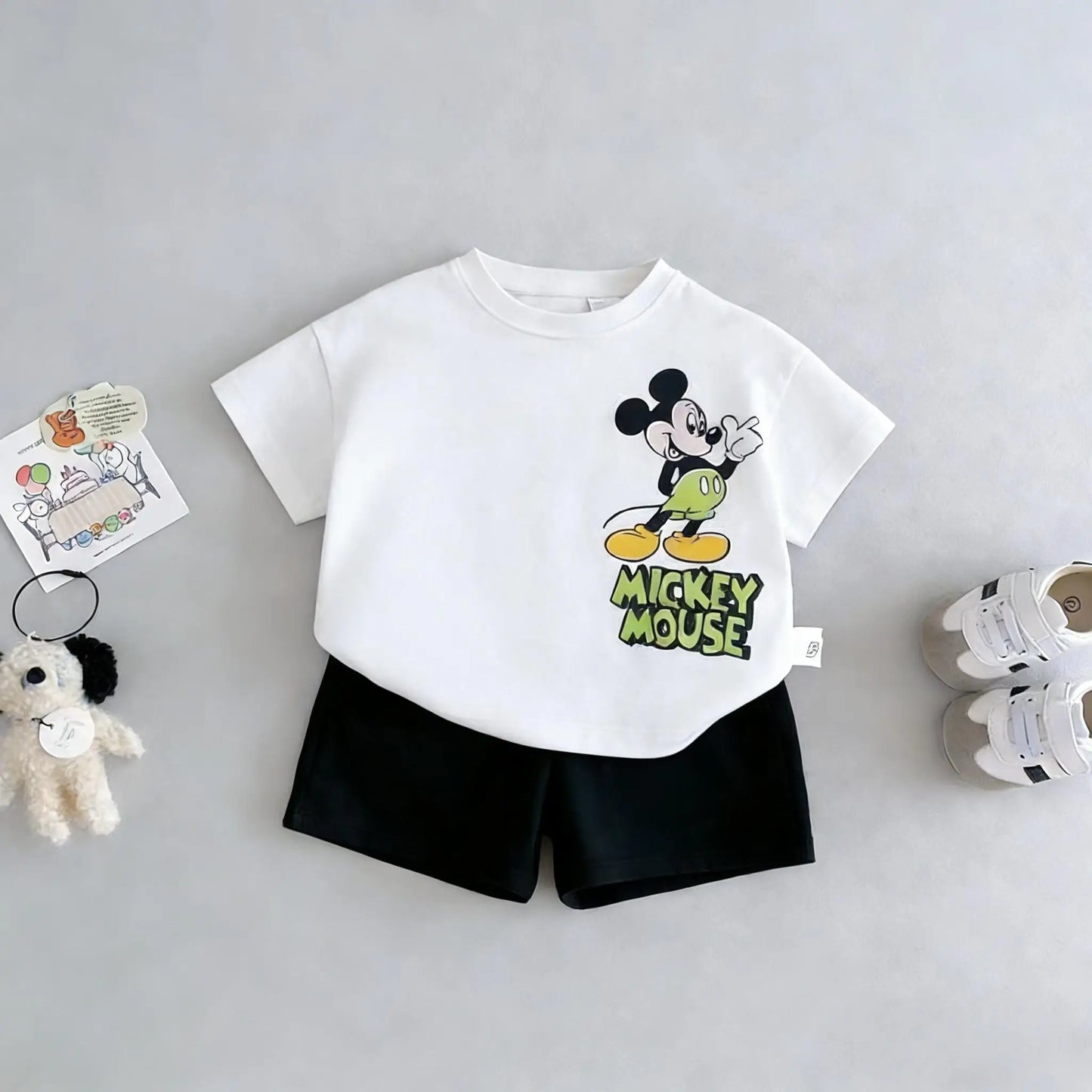 T-shirt Shorts Boy's 2pc/set Kids Summer Clothing Cartoon Fashion Children Short Sleeved Suit Toddler Costume Sets