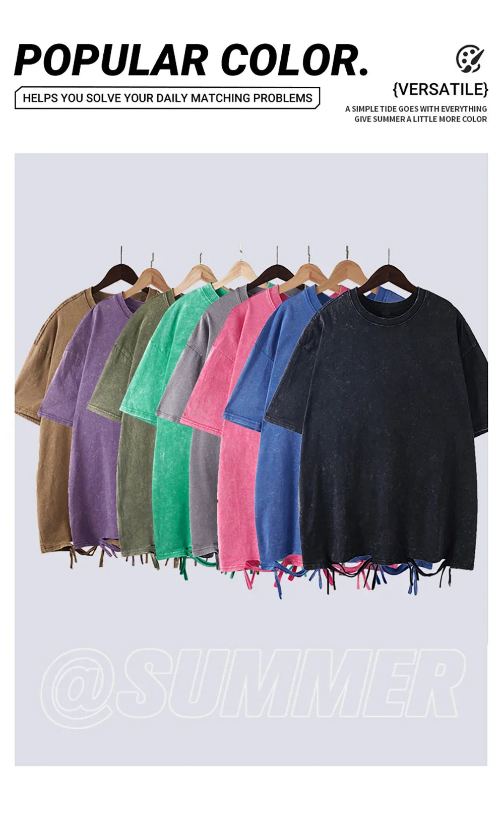 California Sanfrancisco Weat Coast Washed Holes T-Shirt Mens Cotton Soft T Shirts Crewneck Loose Clothes Multicolor Short Sleeve