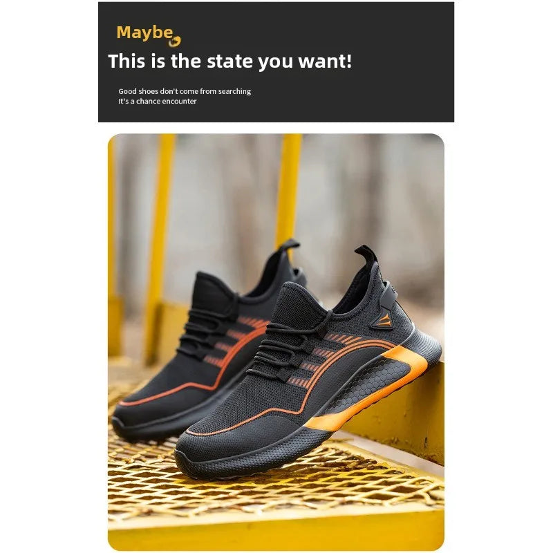 Labor Protection Shoes for Men and Women  Anti Smashing  Anti Piercing  Breathable and Lightweight