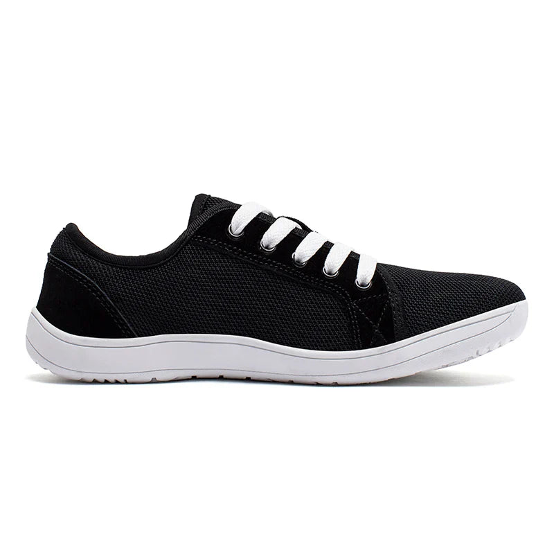 Tênis Esportivo Casual Unissex de Corrida com Cadarço e Zero Drop, Bico Largo, para Caminhada ao Ar Livre