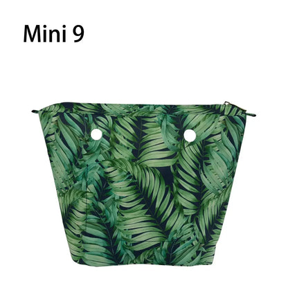 Composite Twill Cloth Waterproof Inner Lining Insert Zipper Pocket for Classic Mini Obag Senior Inner Pocket for O Bag