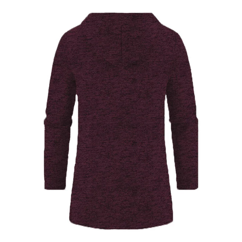 Men's Hoodies SpringAutumn CasualSolid Hooded Zip-Up Sweatshirts LongSleeve Knit Hoodie Men Sweatshirt Streetwear Hoody Cardigan