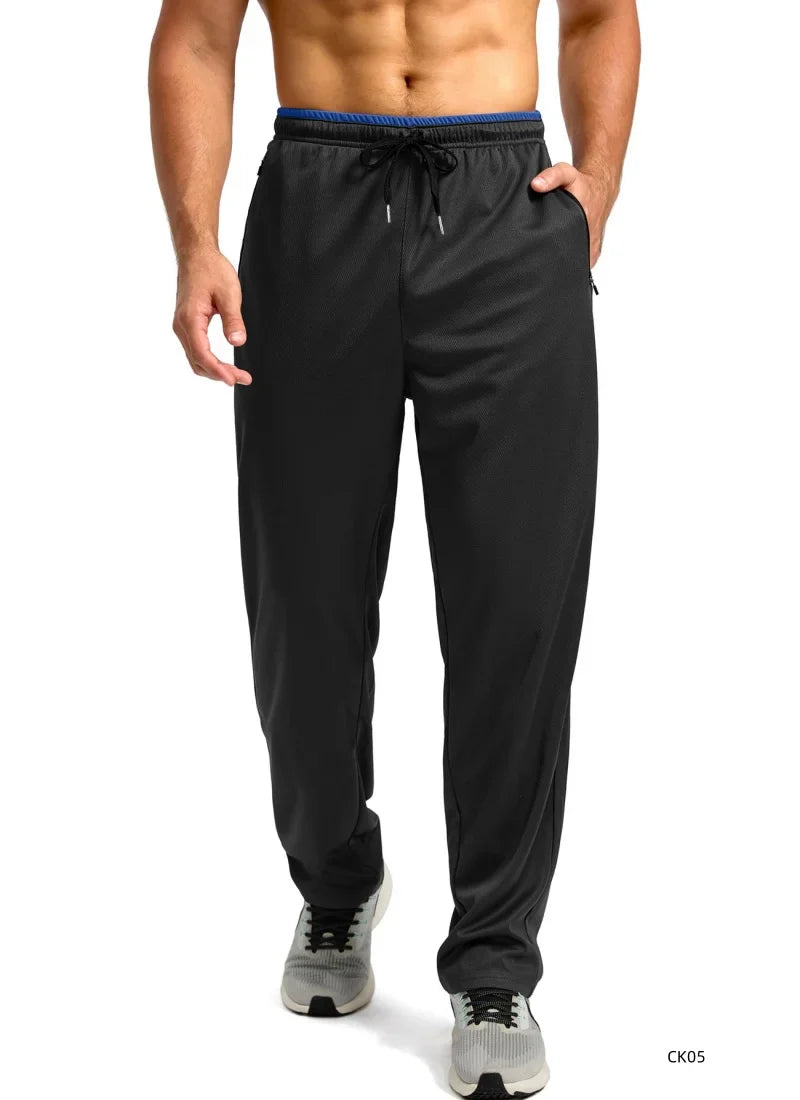 Lightweight Sport Pants Mens Quick Dry Elastic Waist Running Pants Outdoor Gym Workout Athletic Pants Sweatpants Jogger