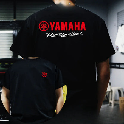 2026 Fashion Men's T-shirt Peripheral Printed T-shirt, Men's and Women's Universal Cotton Motorcycle T-shirt, Racing