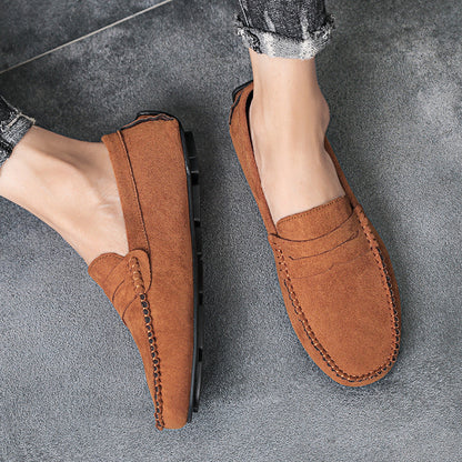 Trend Suede Men Casual Shoes Breathable Comfort Slip-on Mens Driving Shoes Fashion Men Lazy Shoes Luxury Brand Loafers Moccasins