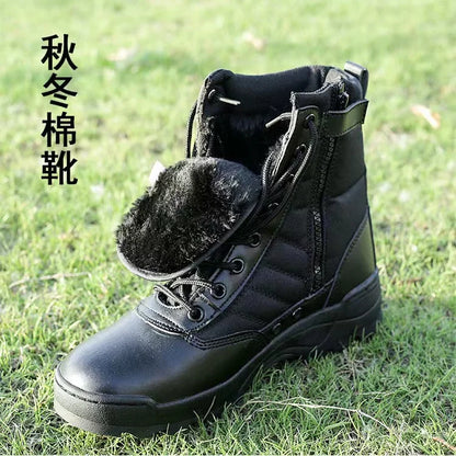 2026 New Winter Combat Boots Outdoor Wear-Resistant Hiking Men and Women Tactical Training Botas High Top Desert Shoes