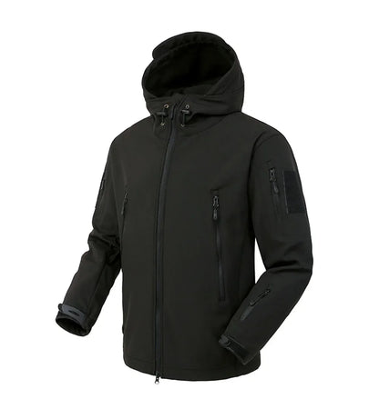 Jaquetas Masculinas Soft Shell Militar Shark Skin Tática Corta-vento Impermeável Jaquetas Masculinas de Combate do Exército Casacos Bomber Masculinos com Capuz