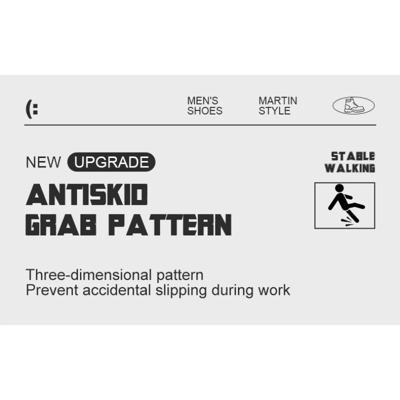Breathable Cowhide Labor Protection Shoes with Steel Toe Caps for Anti Smashing Anti Puncture Safety Shoes Wear-resistant