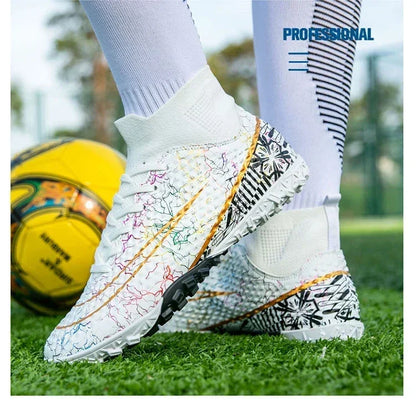 Refreshing Breathable Feet Children's Non-slip Fashion Casual Sports Shoe Youth Soccer Shoes Indoor Outdoor Grass Training Shoes