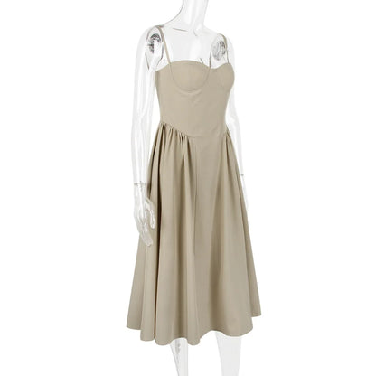 Summer Party Dresses 2025 New Arrivals Fit and Flare Elegant Midi Dress Red Night Date Dress