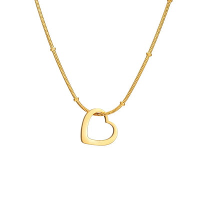 Family Name Necklace With 1-4 Hearts for Mother Custom Mother's Day and Valentine's Day Gift