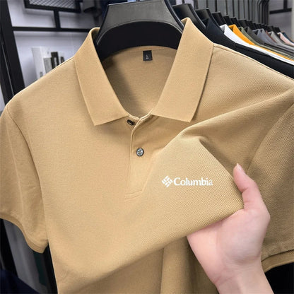 Cotton100% Men's Summer Luxury High Quality Short Sleeves Polo Shirt Letter Printing 25colors Brand T-Shirt Business Men's Wear