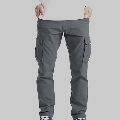 Men's casual drawstring pants with flip pockets - comfortable and stylish multi pocket design suitable for hiking and street wea