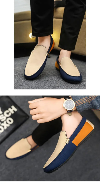 Business Shoes Fashion Casual Shoes Man Luxury Leather Loafers Breathable Slip on Male Boat Shoes Moccasins Driving Shoe