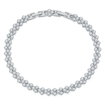 2.5mm 5.4cttw Full Moissanite Bracelet for Women S925 Sterling Silver luxury Full Diamond sparkling Wedding Jewelry