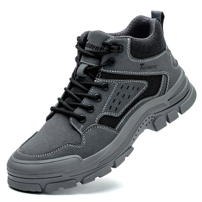 Safety Shoes Men With Steel Toe Cap Anti-smash Men Work Shoes Sneakers Light Puncture-Proof Indestructible Shoes Dropshipping