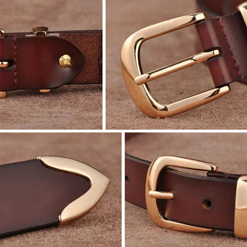 Women's Strap Casual All Match Women Brief Genuine Leather Belt Women Strap Pure Color Belts Top Quality Jeans Belt L27