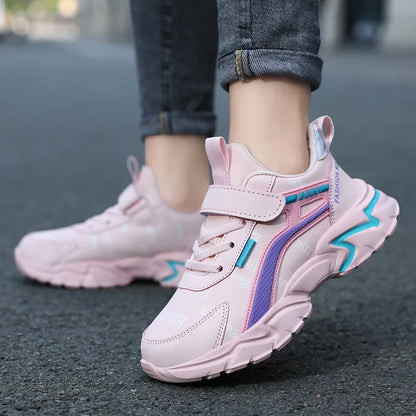 Kids Casual Boys Shoes Soft Sole Kids Shoes Non-slip Sneakers Shoes Outdoor Student's Children Pink Girls Sport Walking Footwear