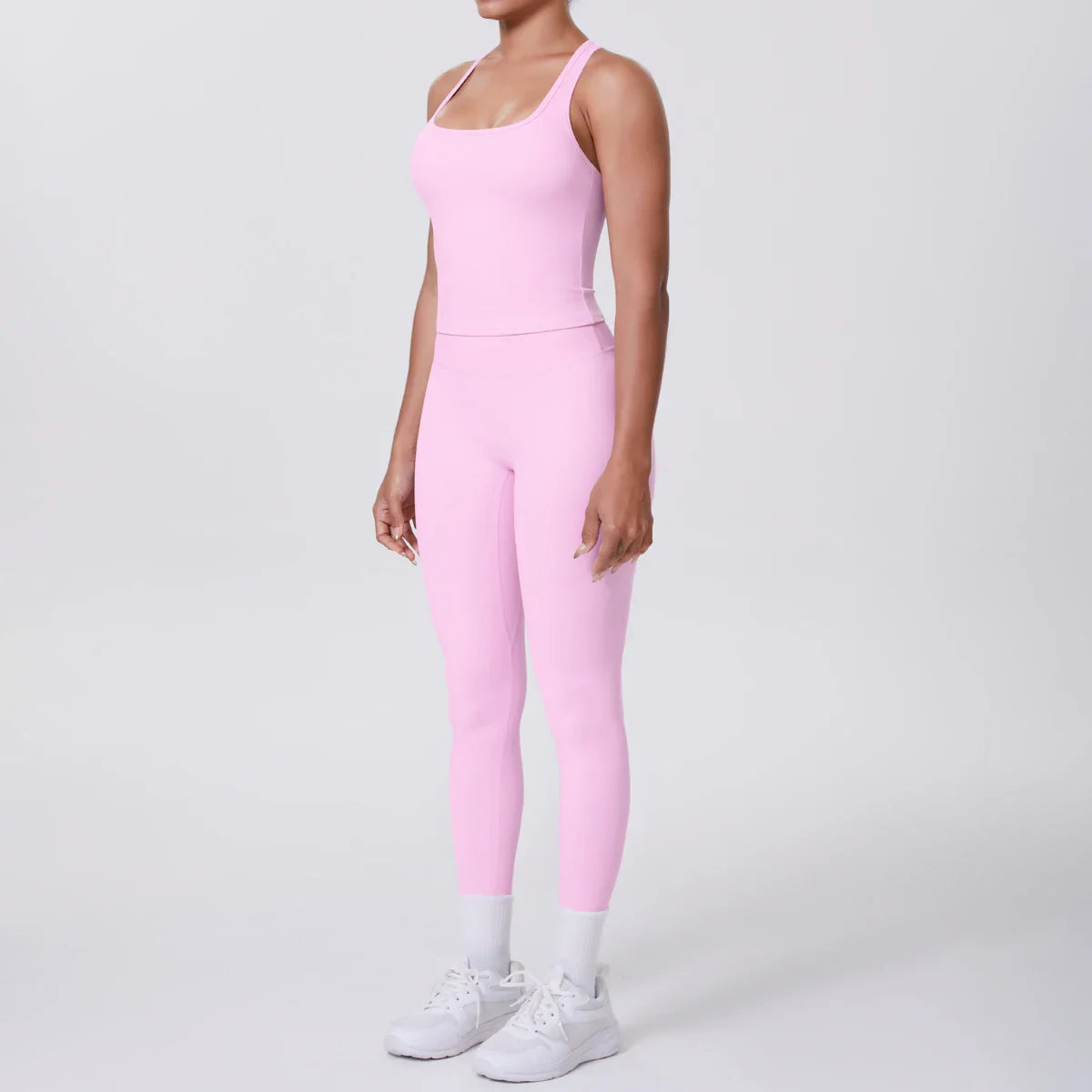 Yoga Top Set Fitness Gym Suit Training Sleeveless Sport Gym Tops Crossover Back Sports Underwear Tummy Control Slimming