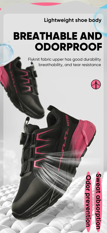 Fashion Security Boots Lightweight With Steel Toe Safety Shoes New Breathable Women Work Sneakers  Puncture-proof Women Boots