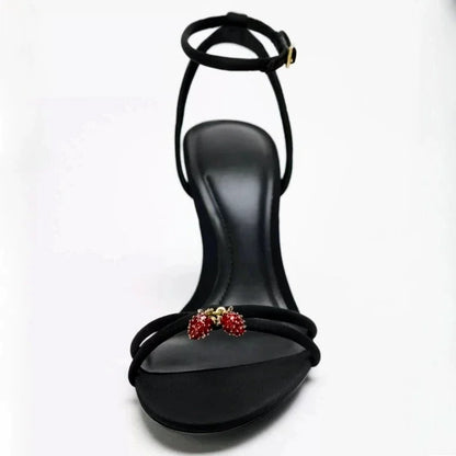 Sexy Brand Thin High Heels Women Summer New Fashion Designer Sandals Ladies Pumps Ankle Strap Elegant Banquet Party Shoes Female