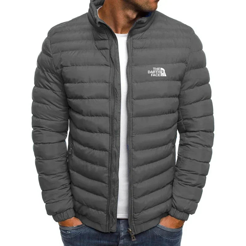 Men's Stand up Collar Zipper Warm Business Slimming Fishing Coat